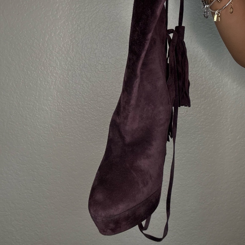 saint Laurent Vika 95 Tassel Boots - Picture 7 of 9